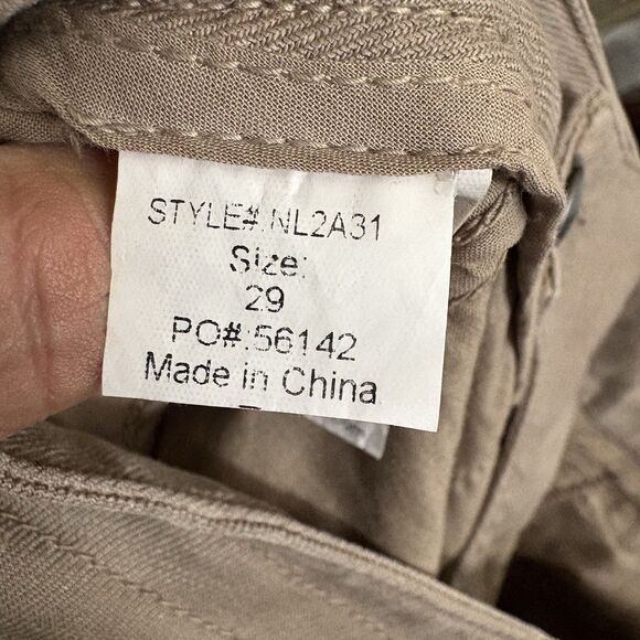 Level 99 Anthropologie Pants Womens Size 29 Brown Linen Blnd Flare Wide Leg - Picture 4 of 12